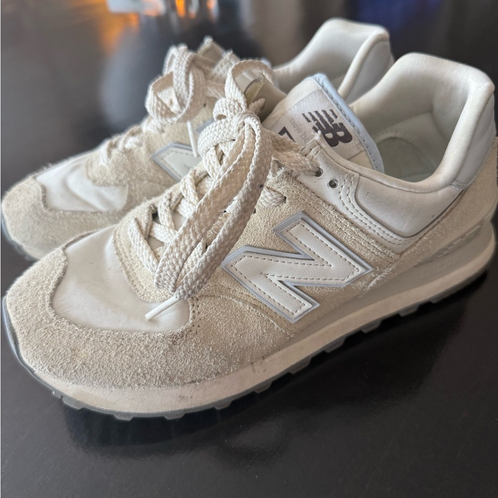 New Balance Cream Sneakers